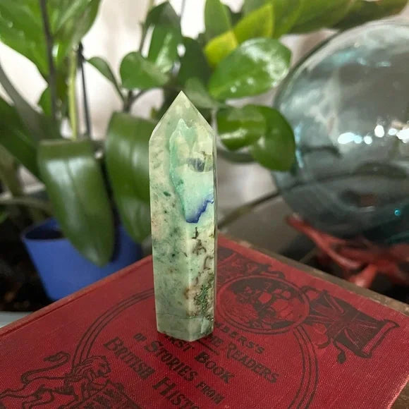 Gorgeous Chrysocolla Lapis Lazuli Tower, Bodhi Crystal Magic