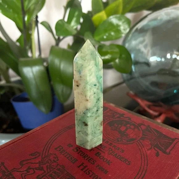 Gorgeous Chrysocolla Lapis Lazuli Tower, Bodhi Crystal Magic