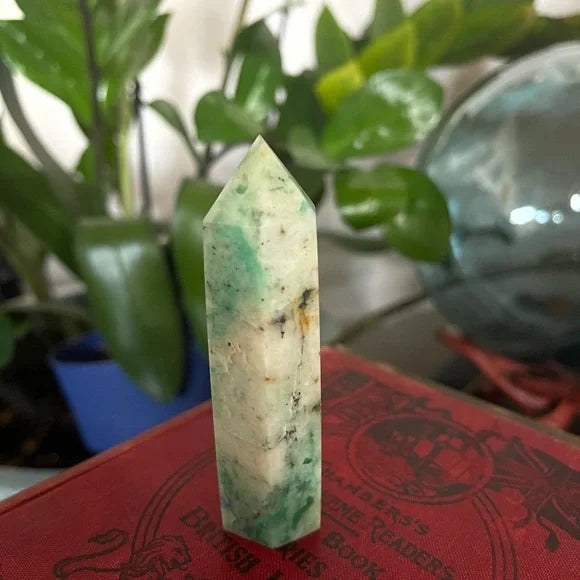 Gorgeous Chrysocolla Lapis Lazuli Tower, Bodhi Crystal Magic
