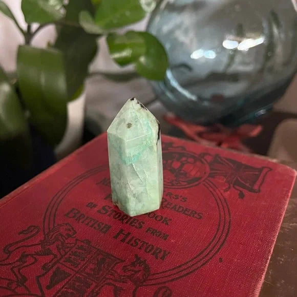 Sweet Little Chrysocolla Tower, Bodhi Crystal Magic