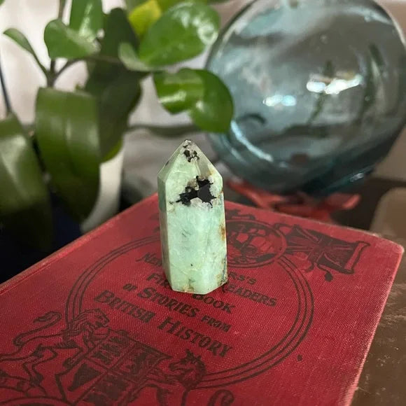 Sweet Little Chrysocolla Tower, Bodhi Crystal Magic