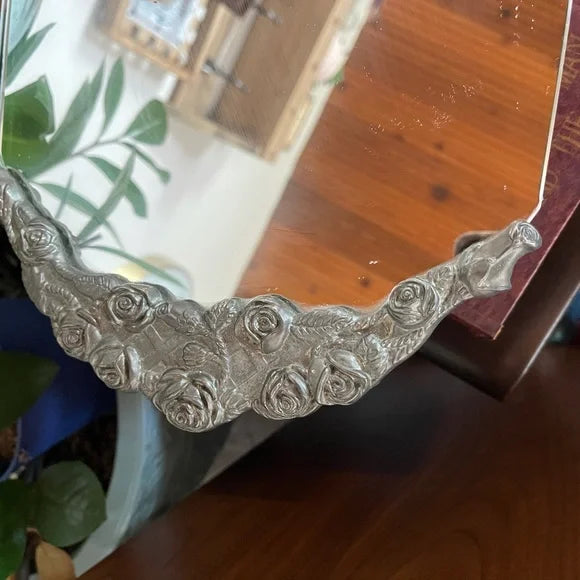 Vintage Metal and Glass Vanity Tray, Bodhi Home Decor
