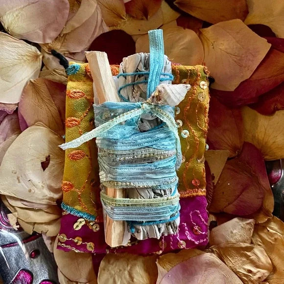 Beach Bundle Sage Gift, Wrapped Sage and Gift Bag, Bodhi Gifts