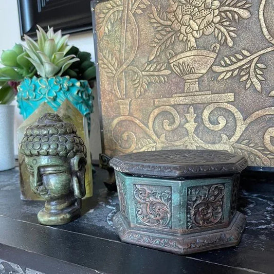 Beautiful Trinket Box, Vintage Italy, Cashier Decorator Box, Bodhi Vintage
