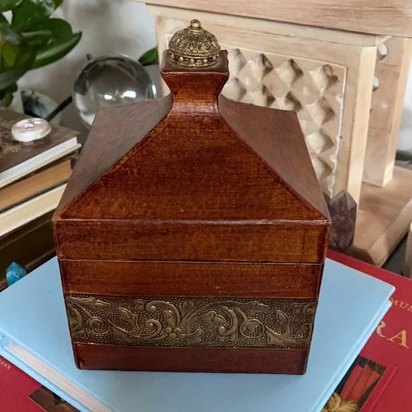 Vintage Paper Box Lidded Box, Bodhi Vintage