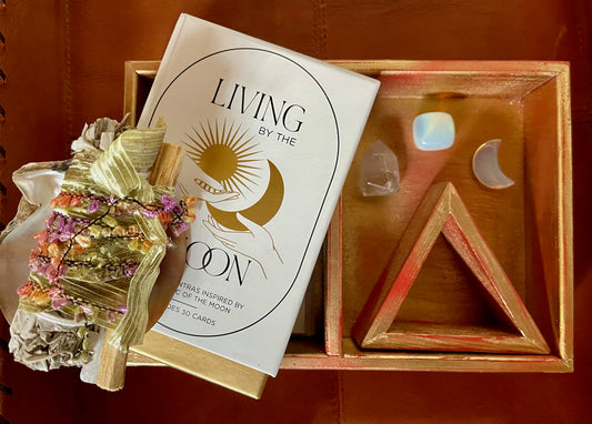 Hand Crafted Tarot/Oracle Box, Metaphysical Gift Set