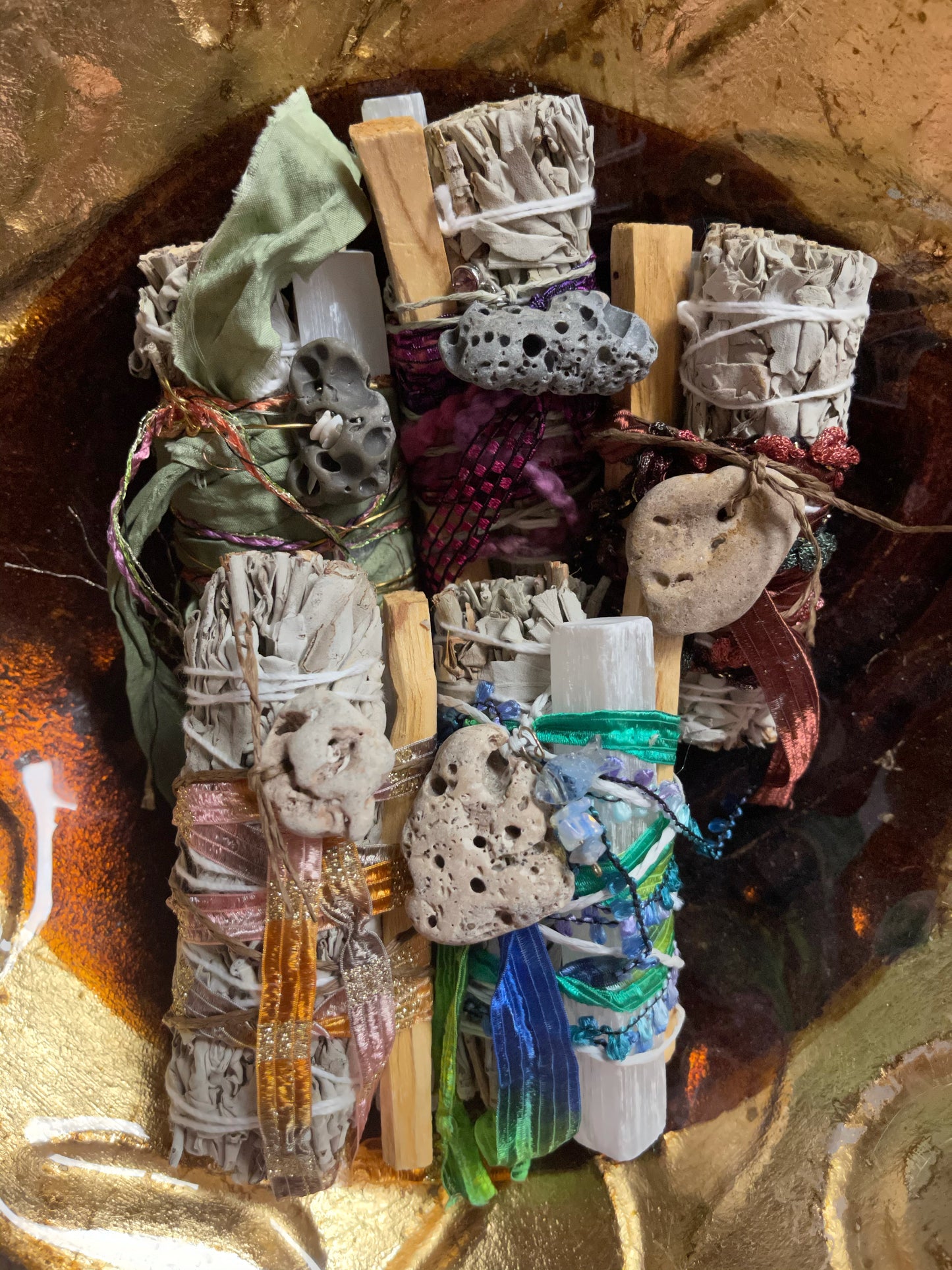Magical Water Energy, Beach Stone Sage Bundles, Gift Sets