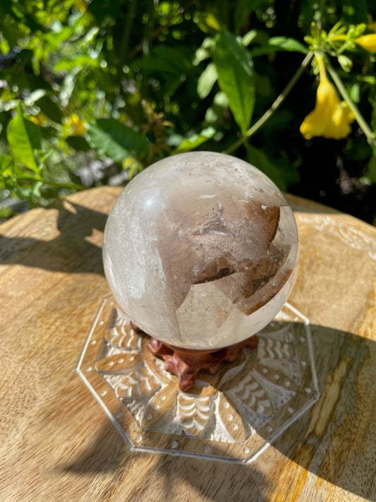 Calming Crystal Quartz Sphere, Crystal Magic