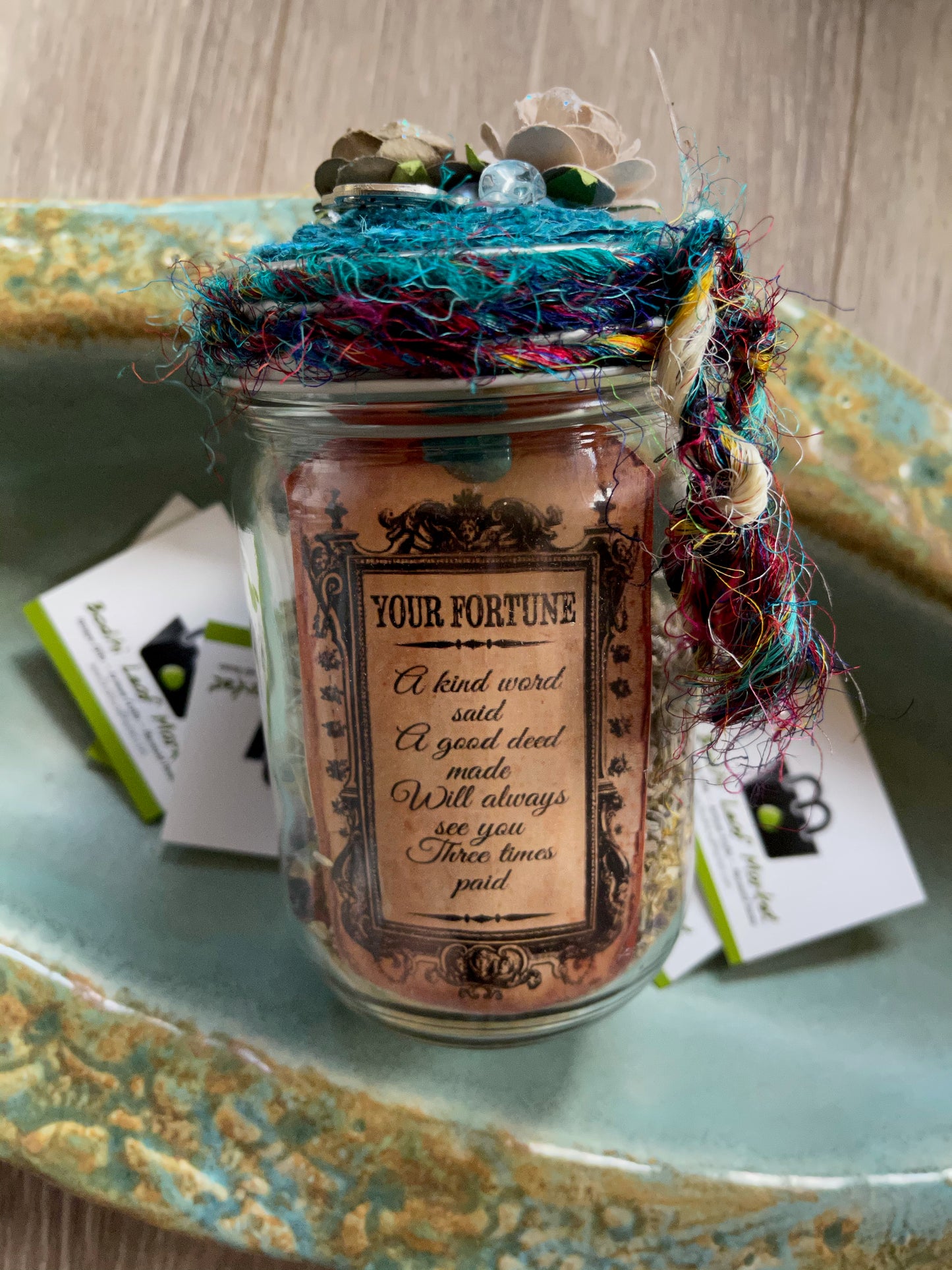 Fortune Tellers Jar, Good Fortune Herb Jar, Gift Sets