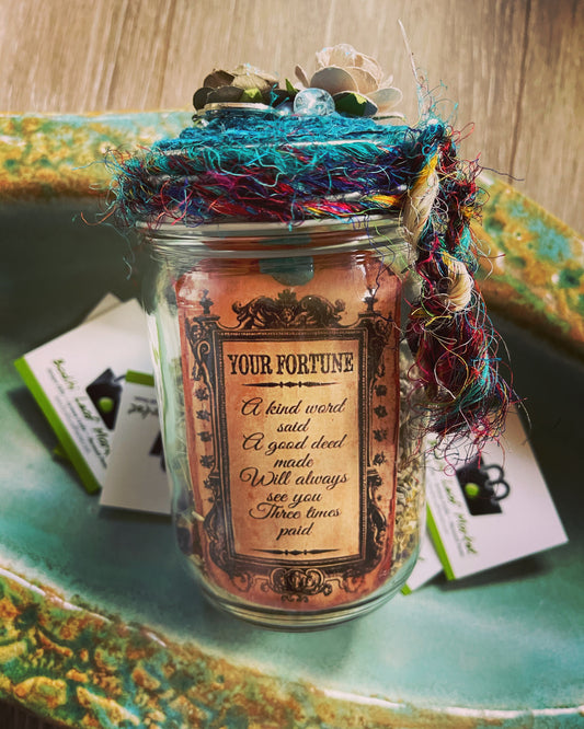Fortune Tellers Jar, Good Fortune Herb Jar, Gift Sets