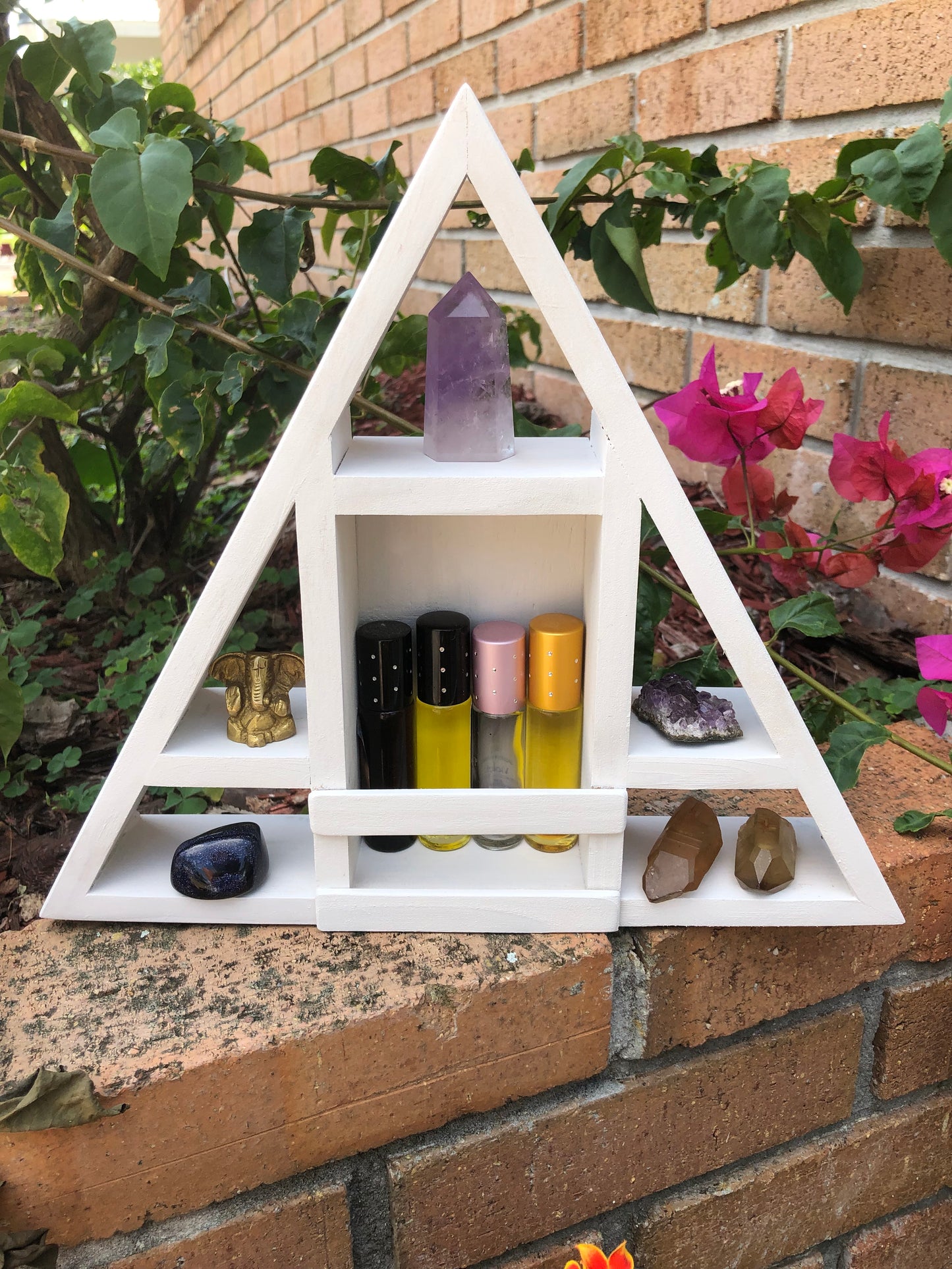 Small Essential Oils or Perfume Shelf, Home Decor