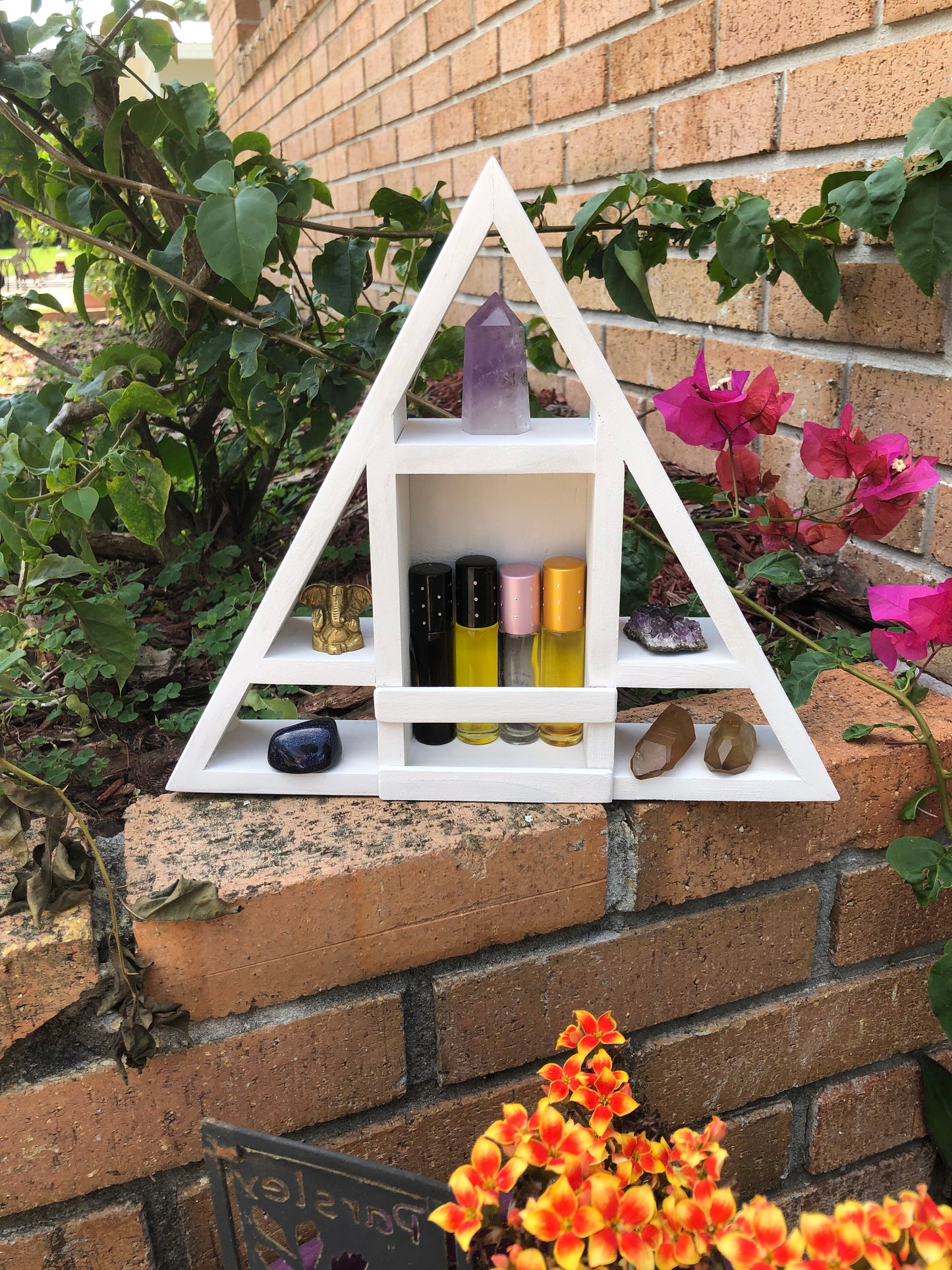 Small Essential Oils or Perfume Shelf, Home Decor