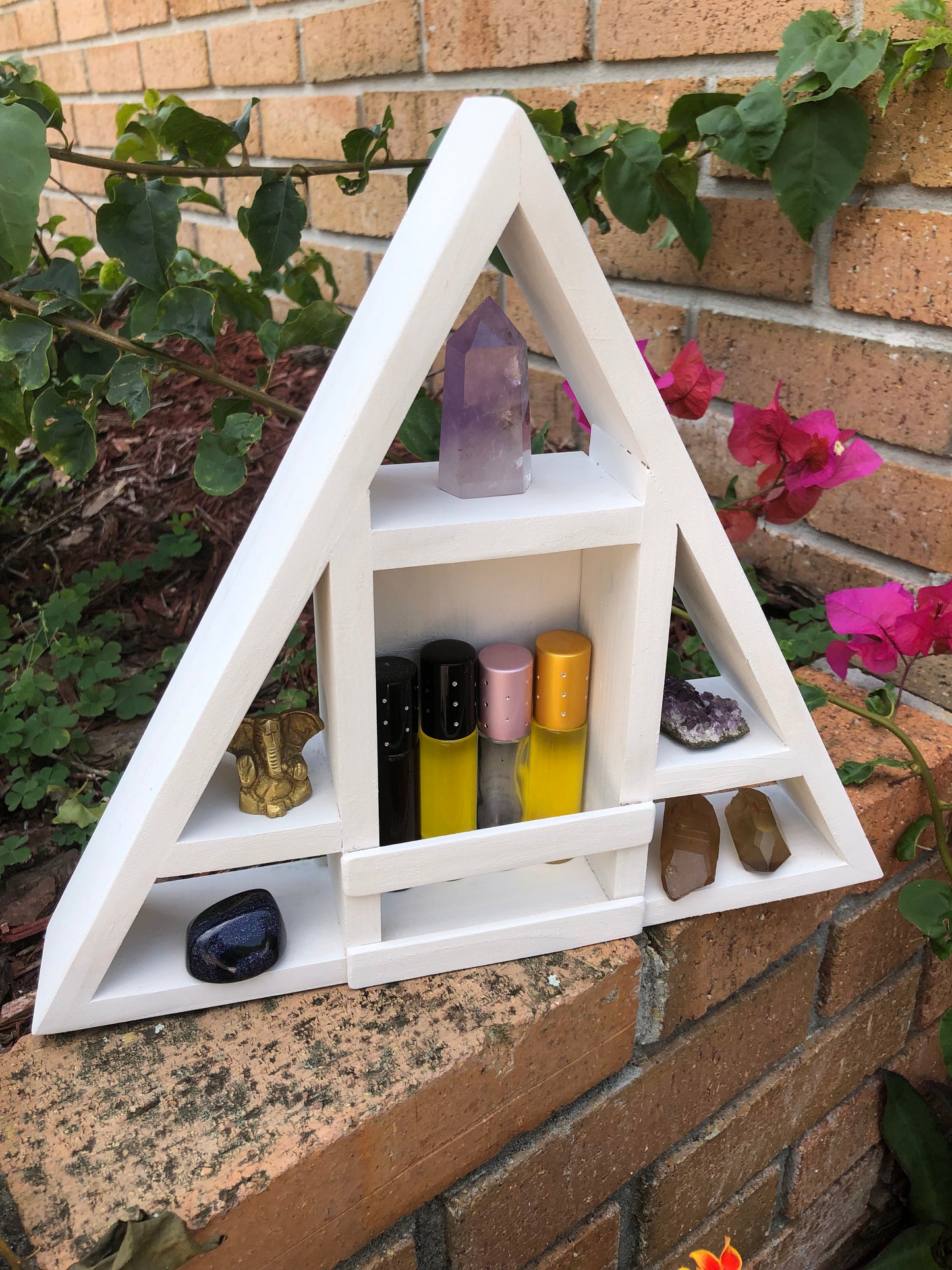 Small Essential Oils or Perfume Shelf, Home Decor