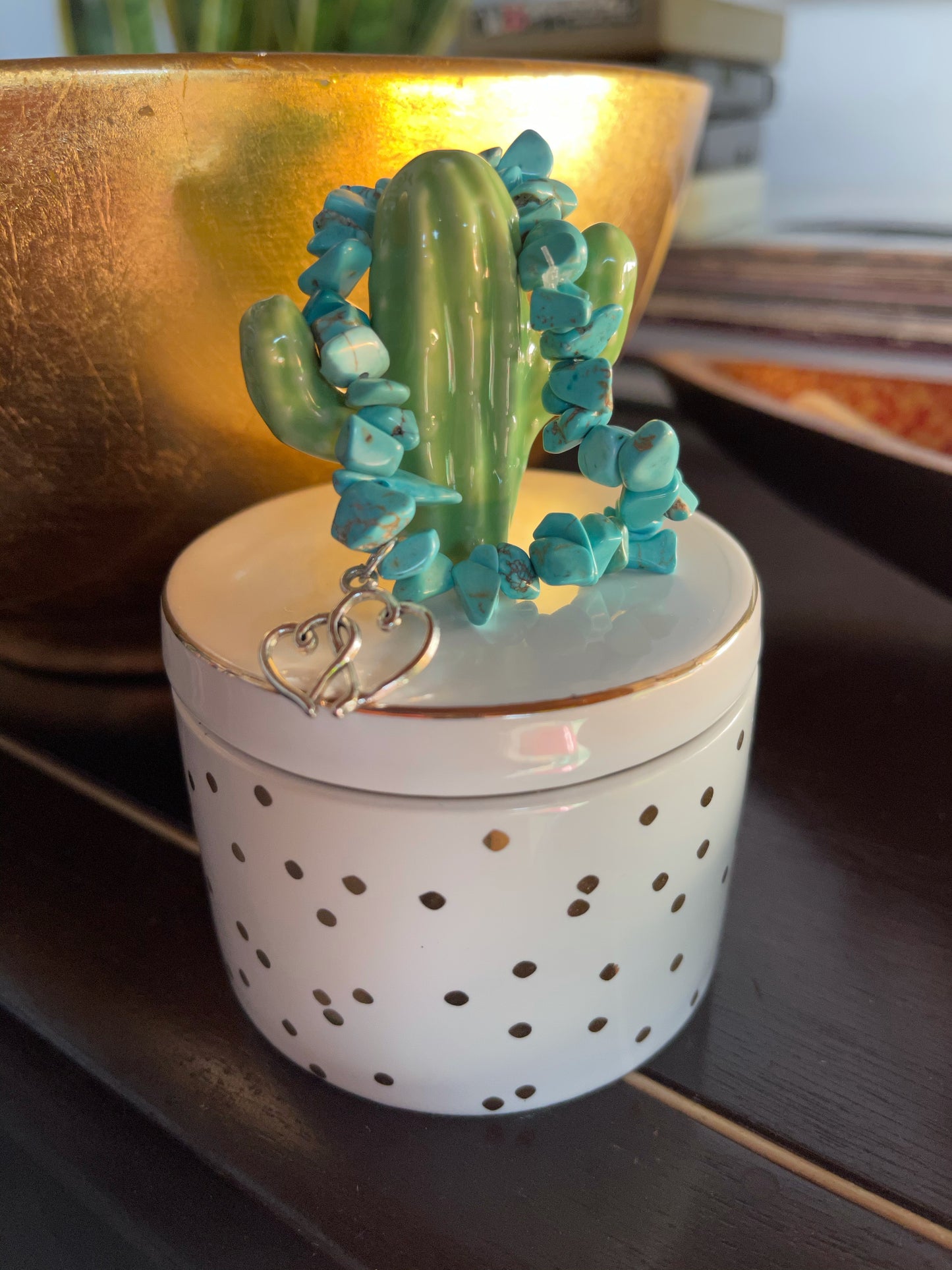 Beautiful Fresh Energy Gift Set, Hand Beaded Bracelet
