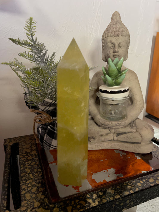 Beautiful Energy, Rainbow Citrine Tower, Crystal Magic