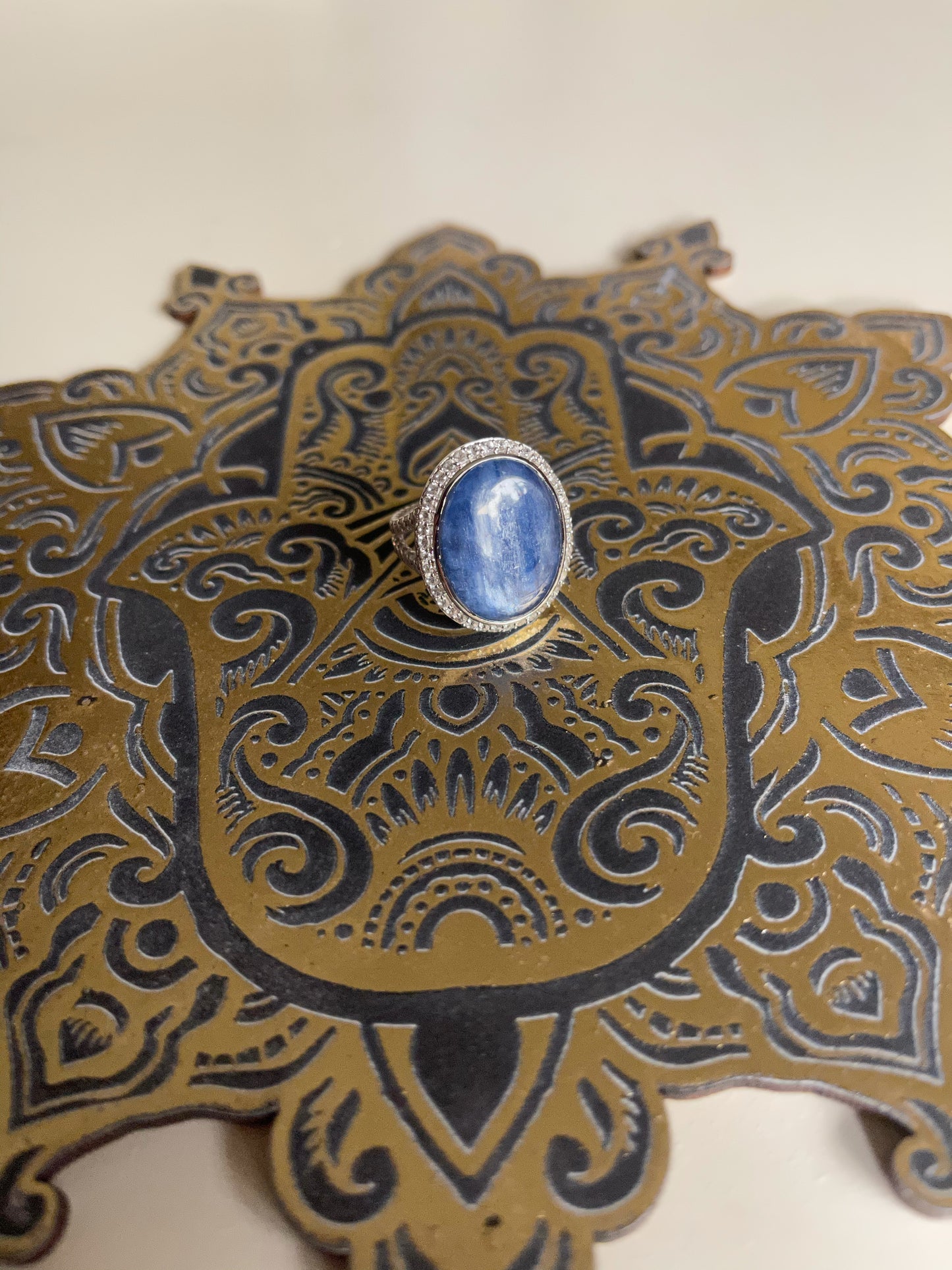 Phenomenal Blue Kyanite Ring, Bodhi Jewelry