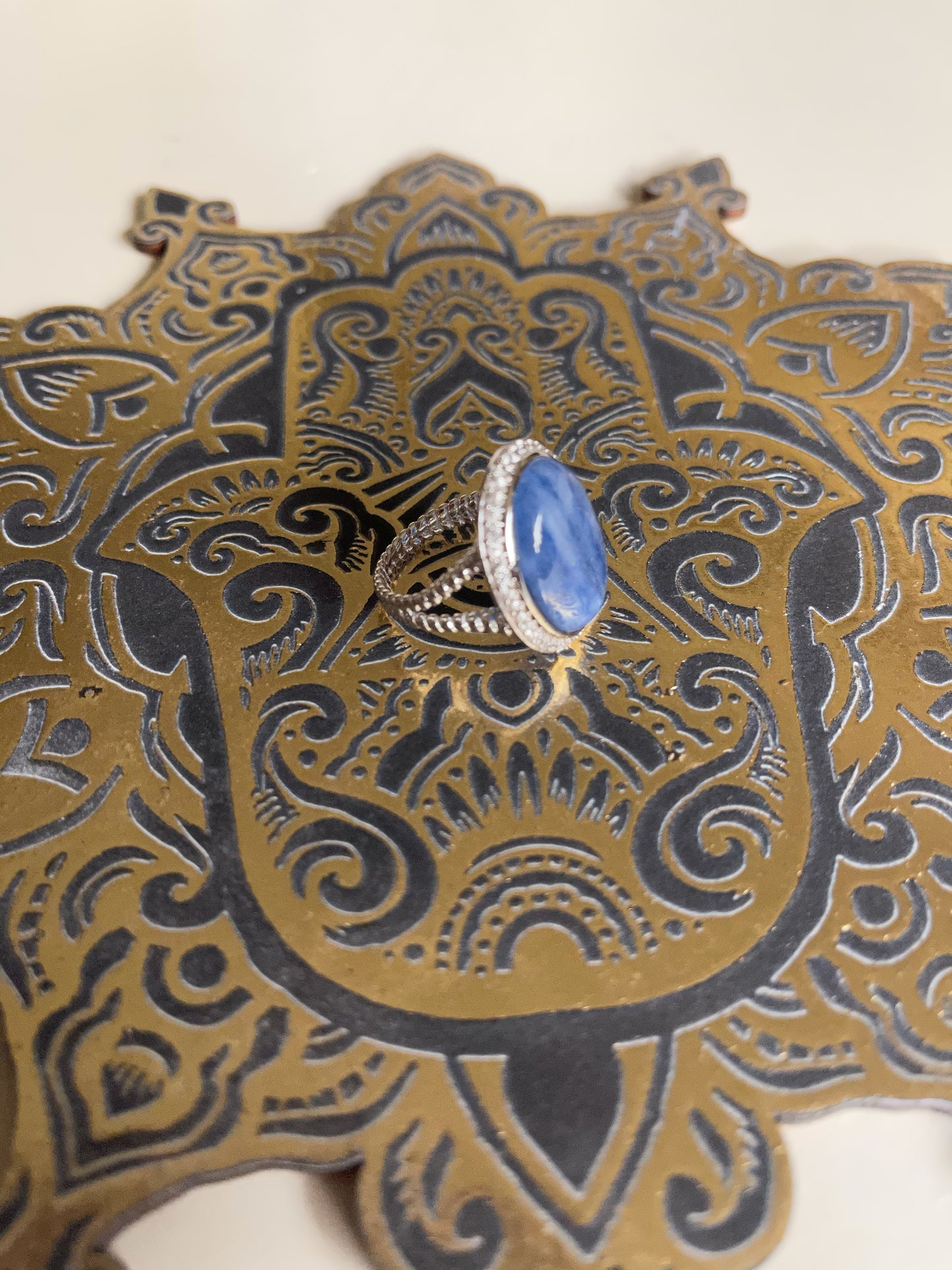 Phenomenal Blue Kyanite Ring, Bodhi Jewelry