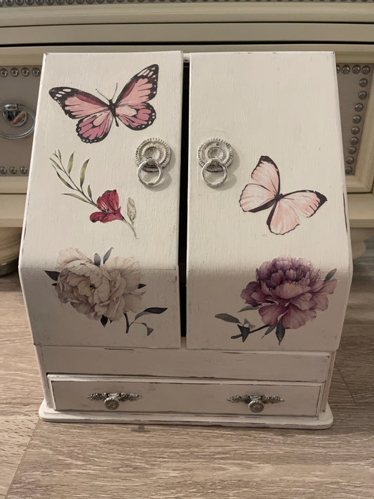 Vintage Jewelry Box, Goddess Butterflies, Lovecycled