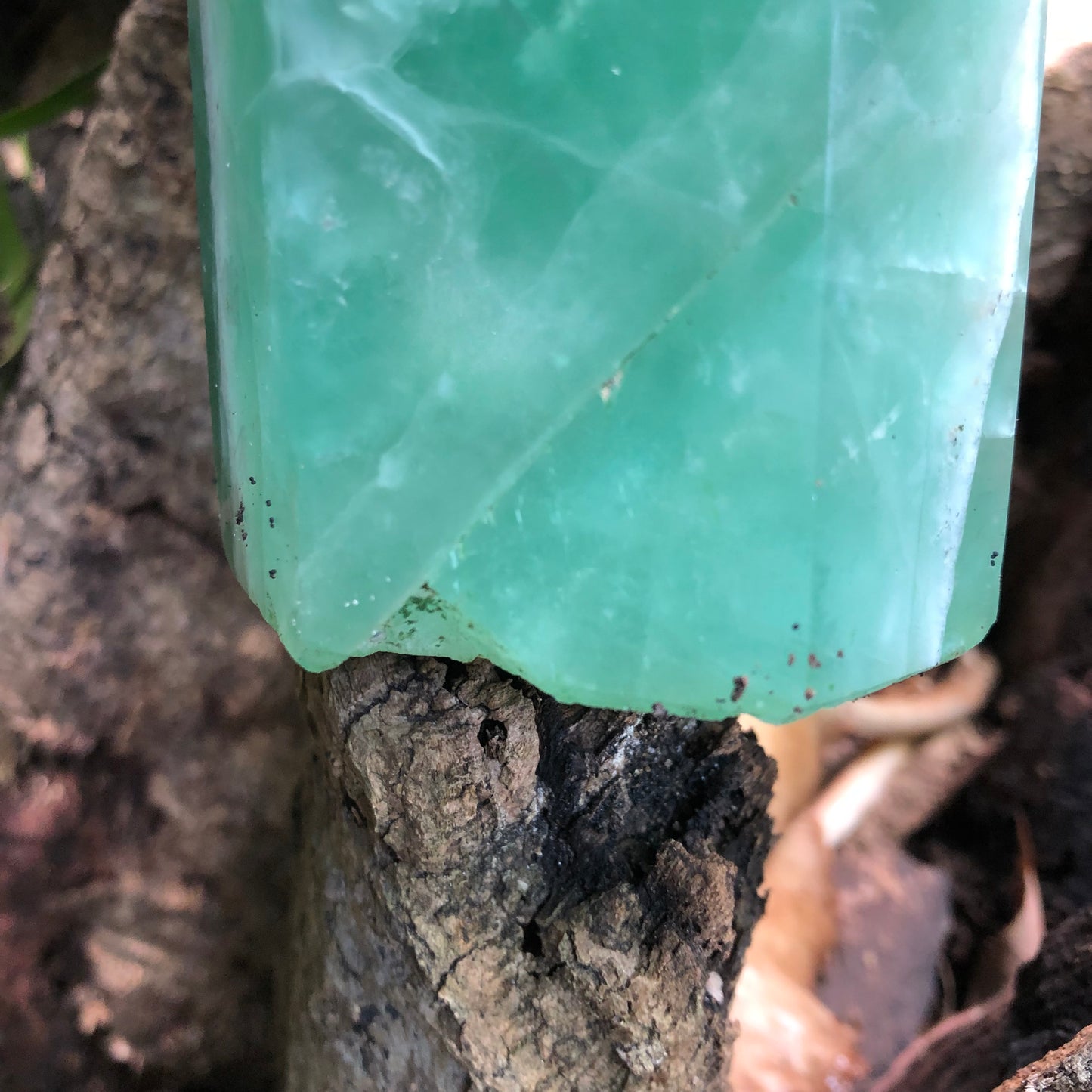 Spectacular "LIGHTNING STRIKE" Green Fluorite Tower, 4 lb Green Fluorite Obelisk, Crystal Magic