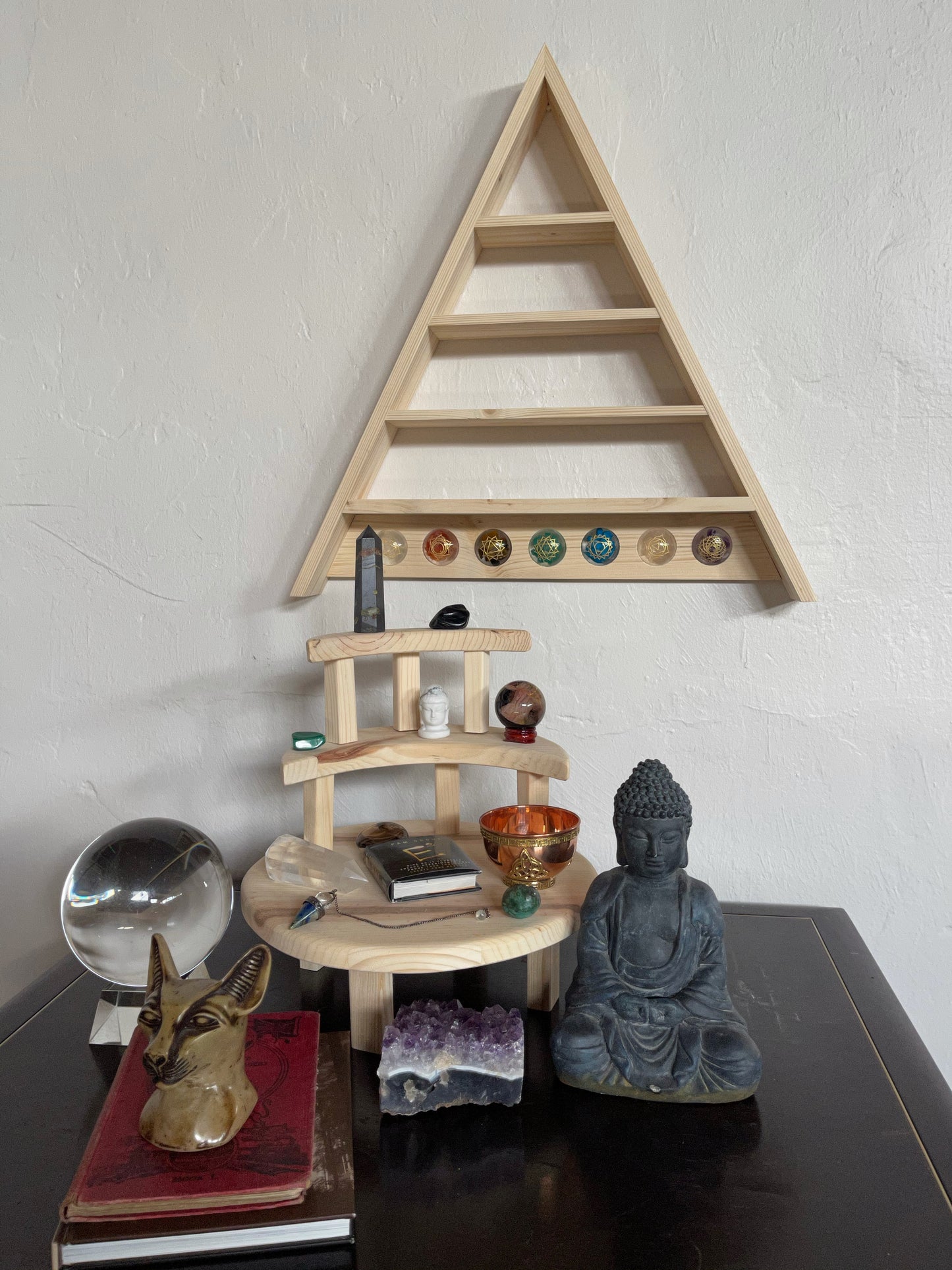Stacking Moon Meditation Tables, Home Decor