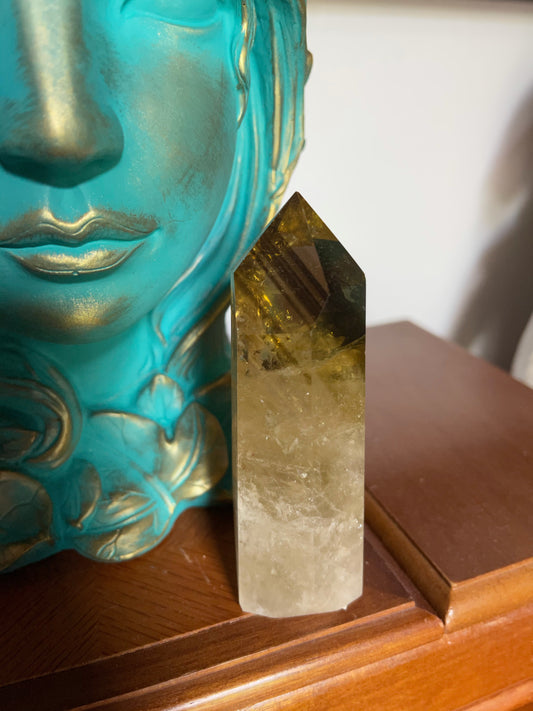 Natural Smoky Citrine Crystal Tower, Crystal Magic