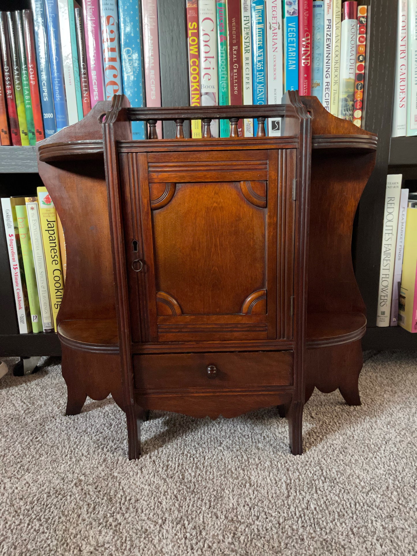 Absolutely Gorgeous Old World Vintage Cabinet, Antique Cabinet