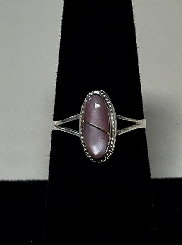 Mother of Pearl, Hand made Vintage 925 Sterling Silver Ring, Bodhi Jewelry