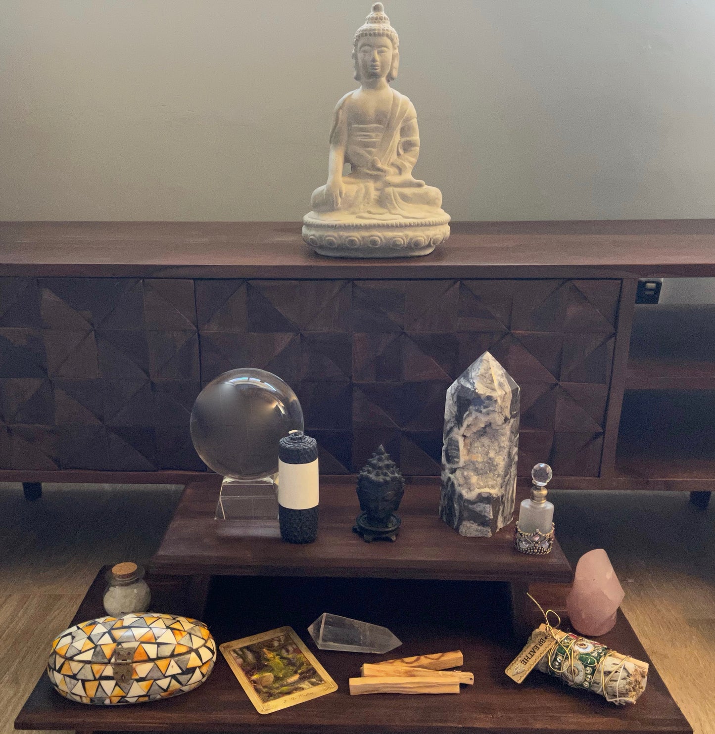 Large Meditation Table Set, Home Decor