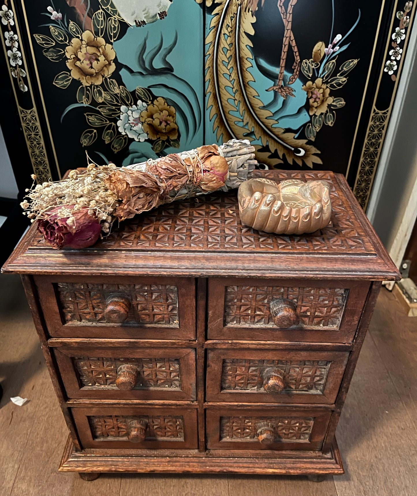 Mystical Box, Oddities, Tarot Card Chest, Old World Vintage