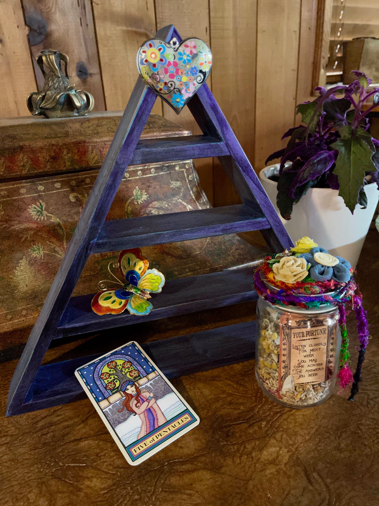 Spirited Bohemian Gift Set, Triangle Shelf, Charmed Triangle Shelf, Gift Sets