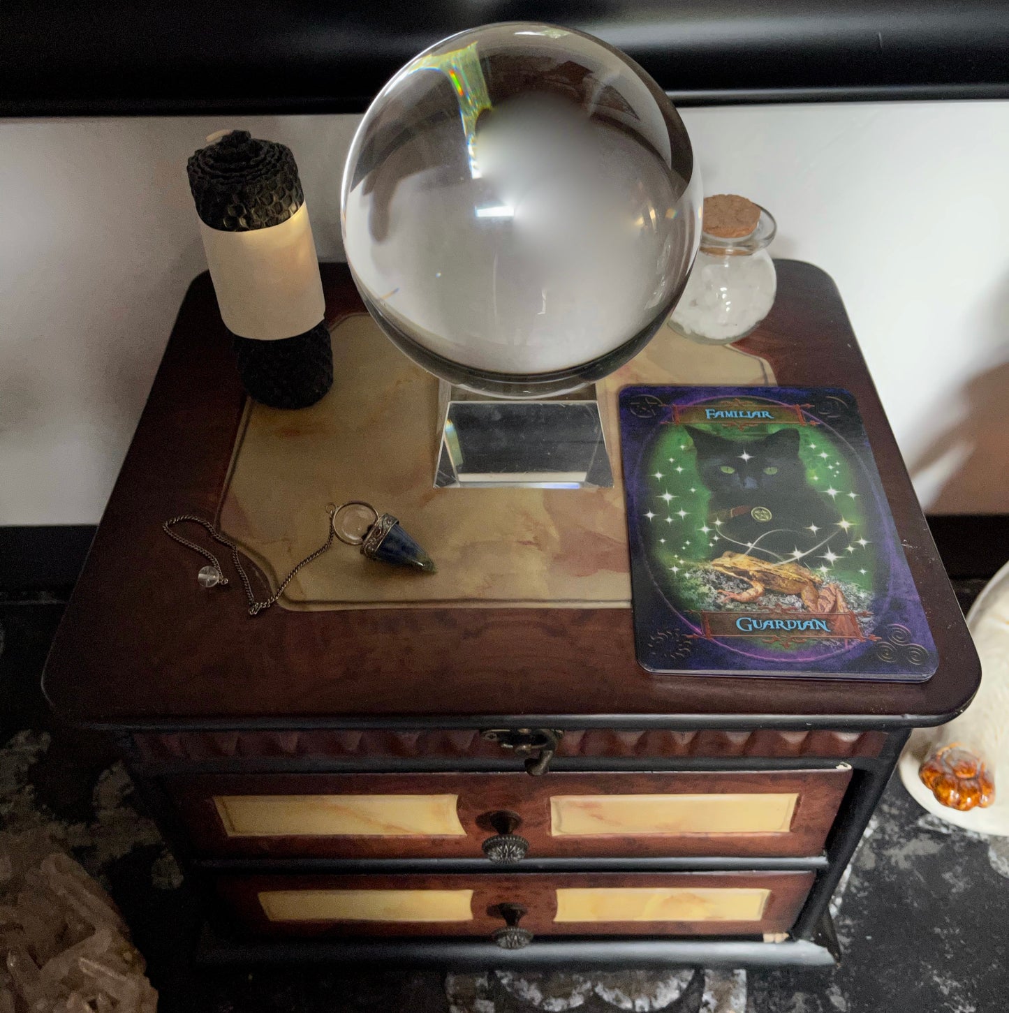 Oddities Chest, Vintage Chest, Tarot Card Chest, Home Decor