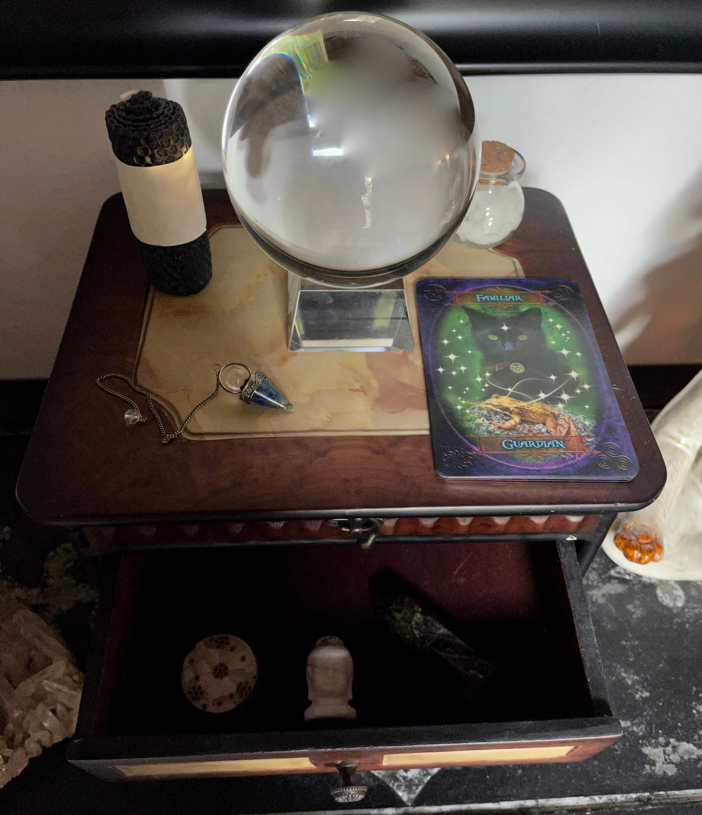 Oddities Chest, Vintage Chest, Tarot Card Chest, Home Decor