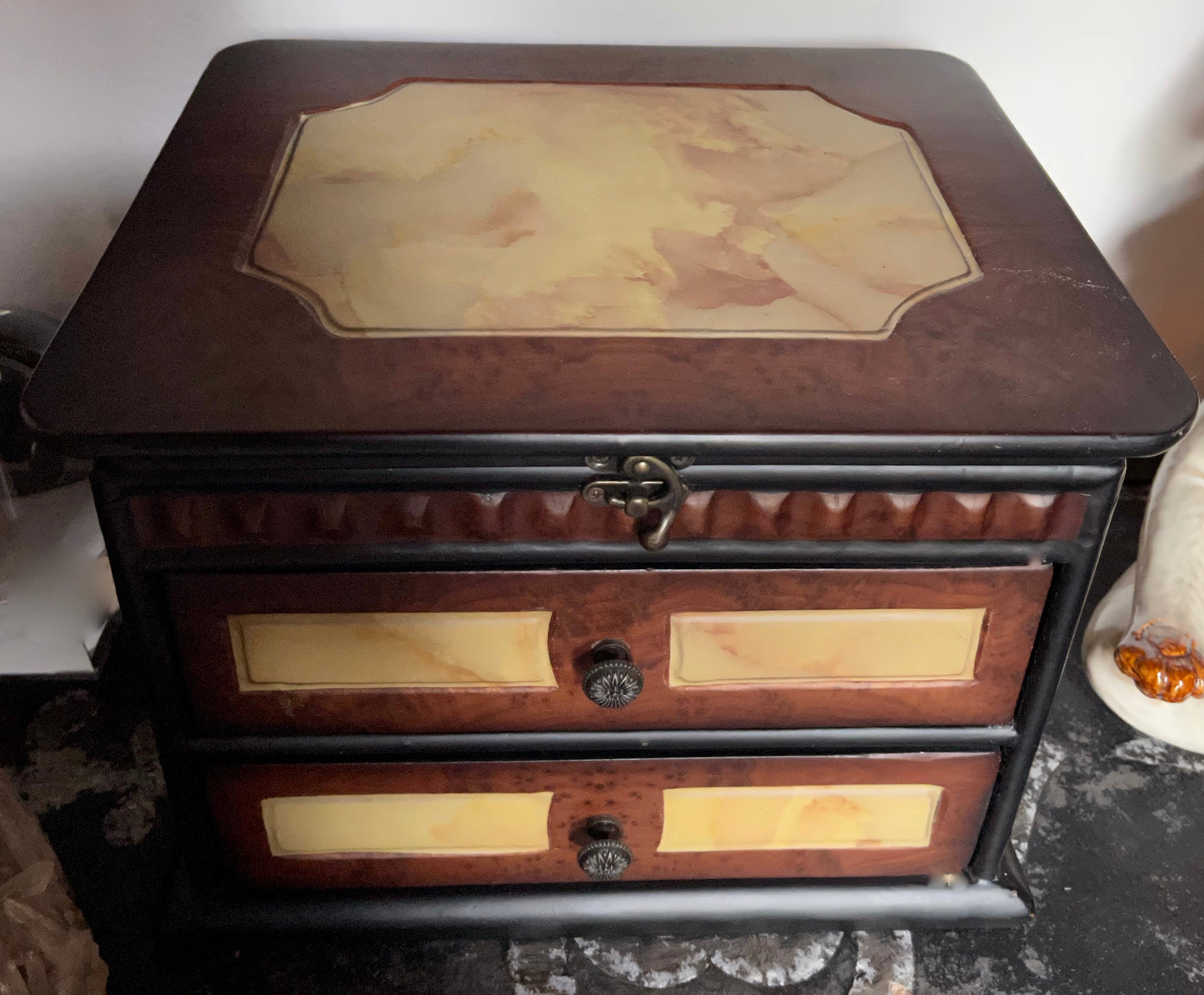 Oddities Chest, Vintage Chest, Tarot Card Chest, Home Decor