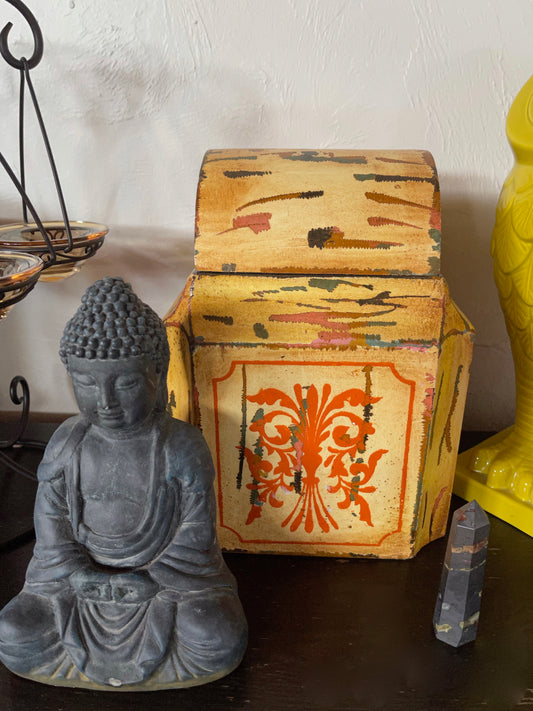 Eclectic Vintage Storage Box, Old World Vintage