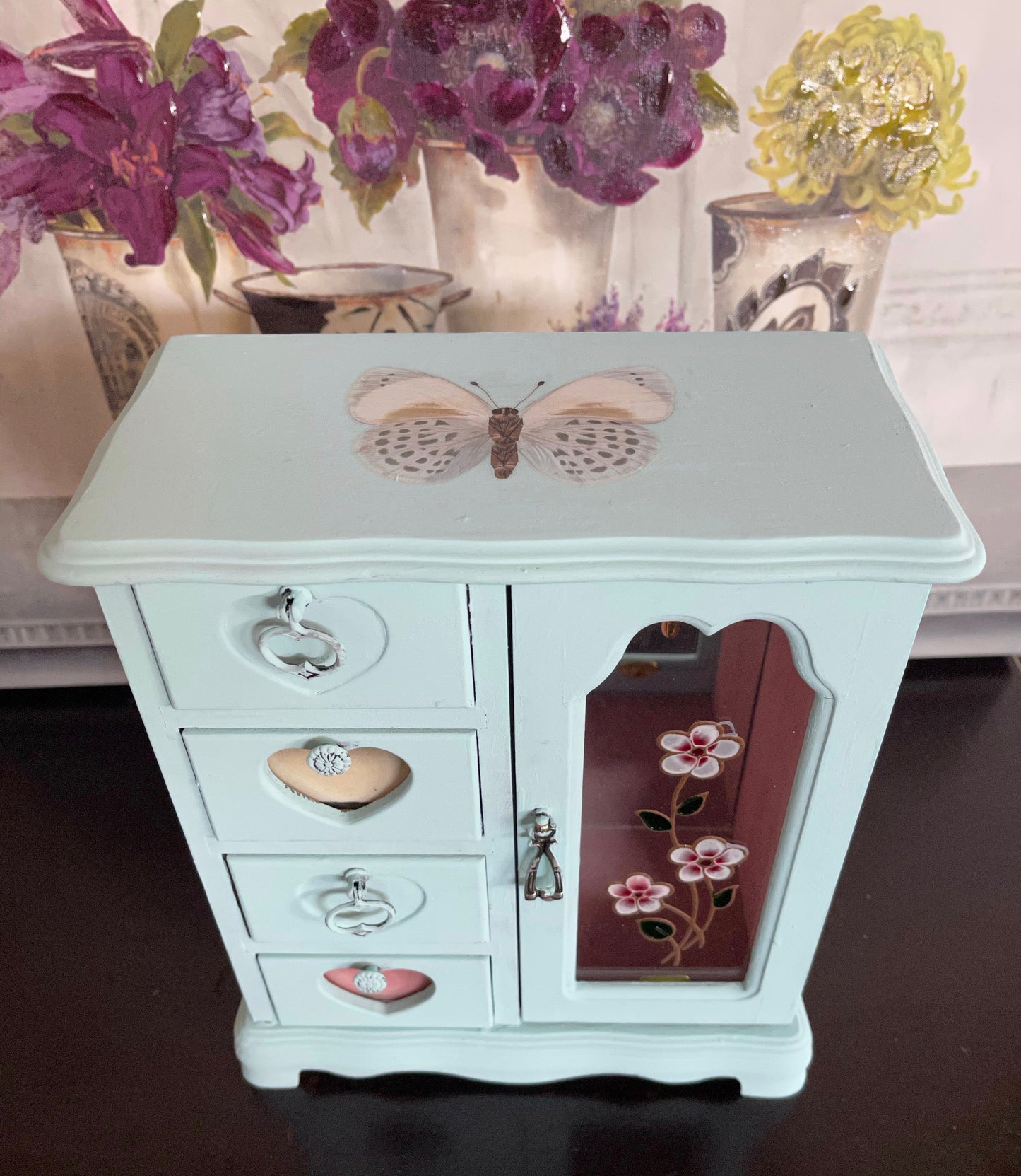 Lovecycled Butterfly Jewelry Chest