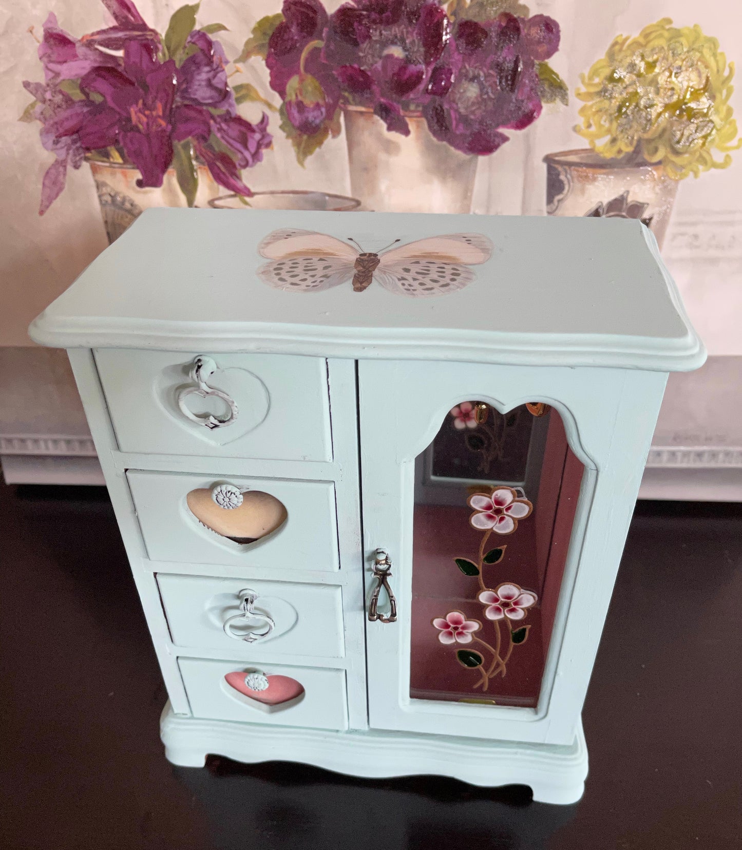 Lovecycled Butterfly Jewelry Chest