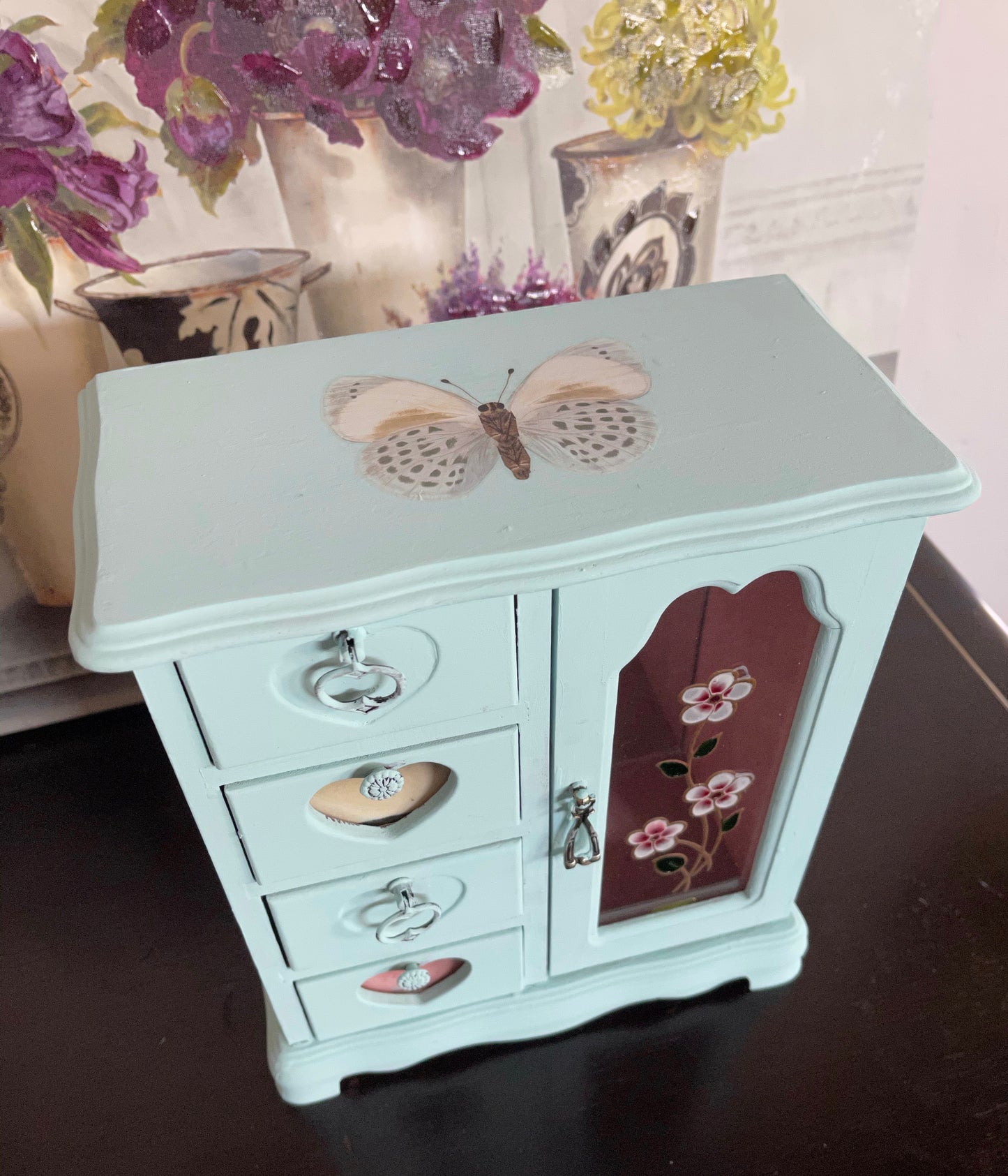 Lovecycled Butterfly Jewelry Chest