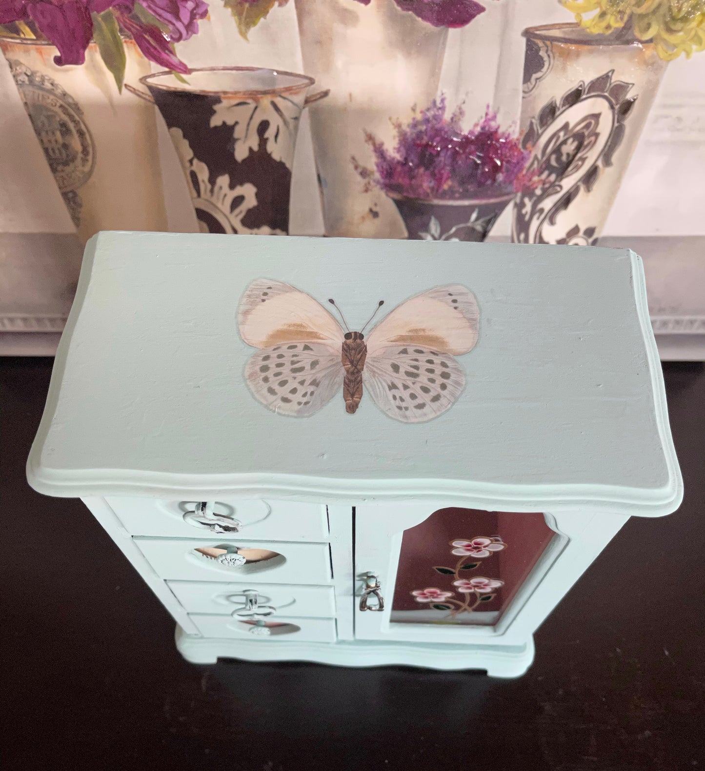 Lovecycled Butterfly Jewelry Chest