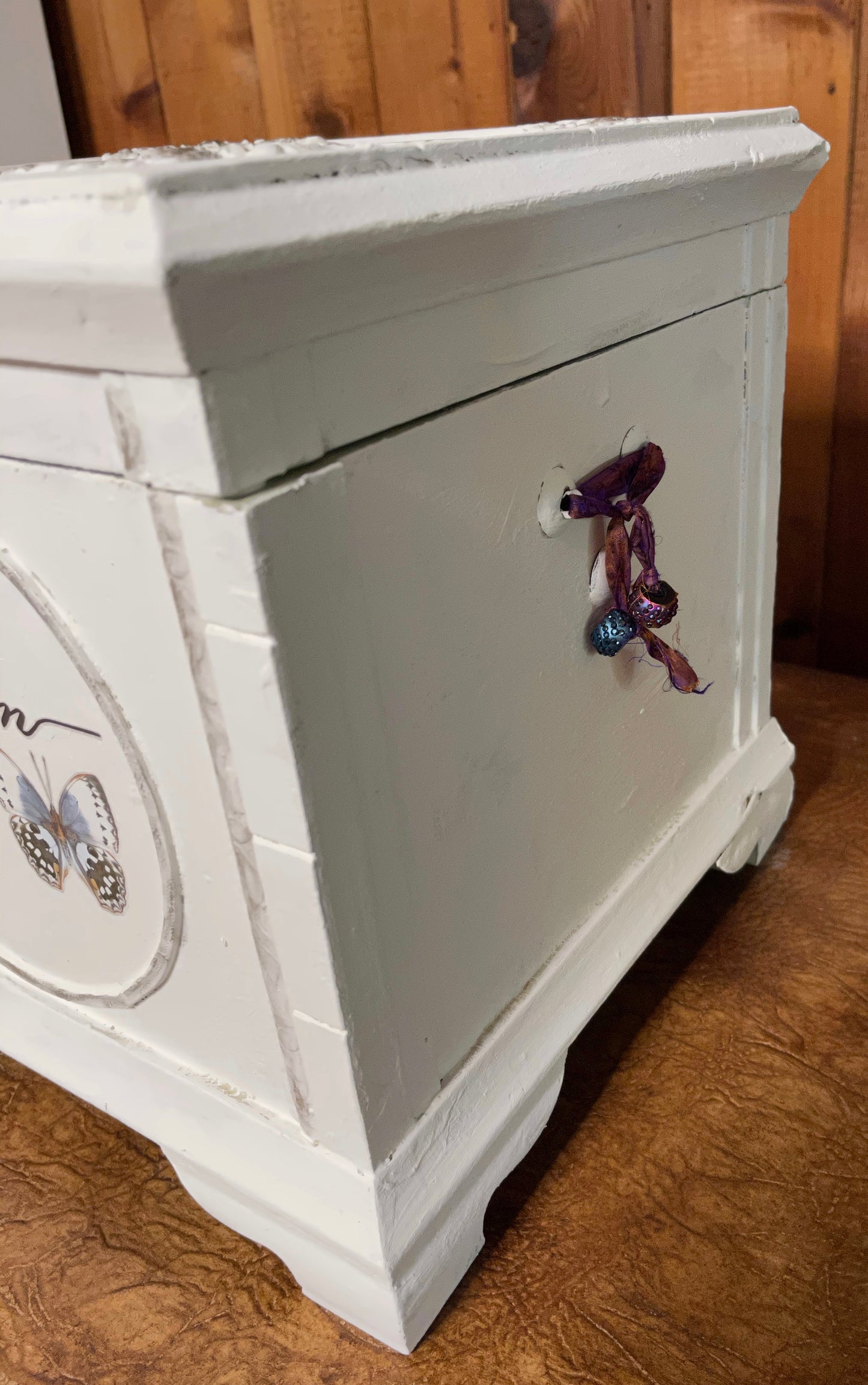 Lovecycled Vintage Storage Box, Butterfly Box