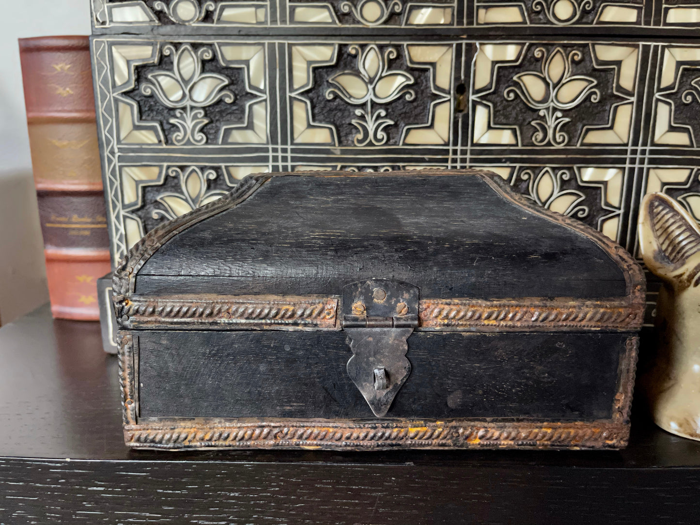 Unusual Primitive Box, Old World Vintage