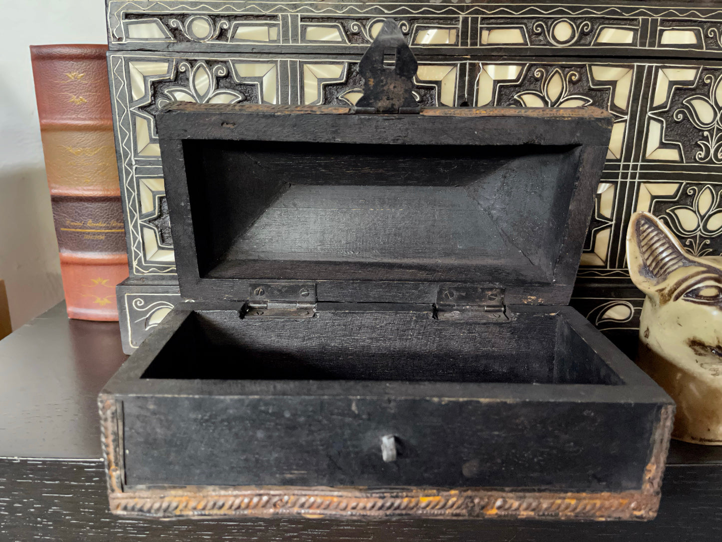 Unusual Primitive Box, Old World Vintage