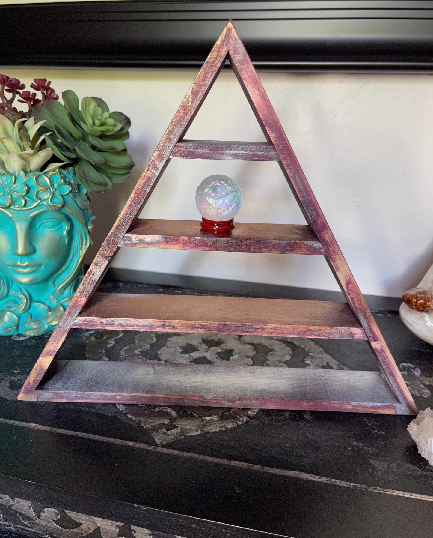 Triangle "BOHEMIAN CHAOS" Shelf, Triangle Shelf