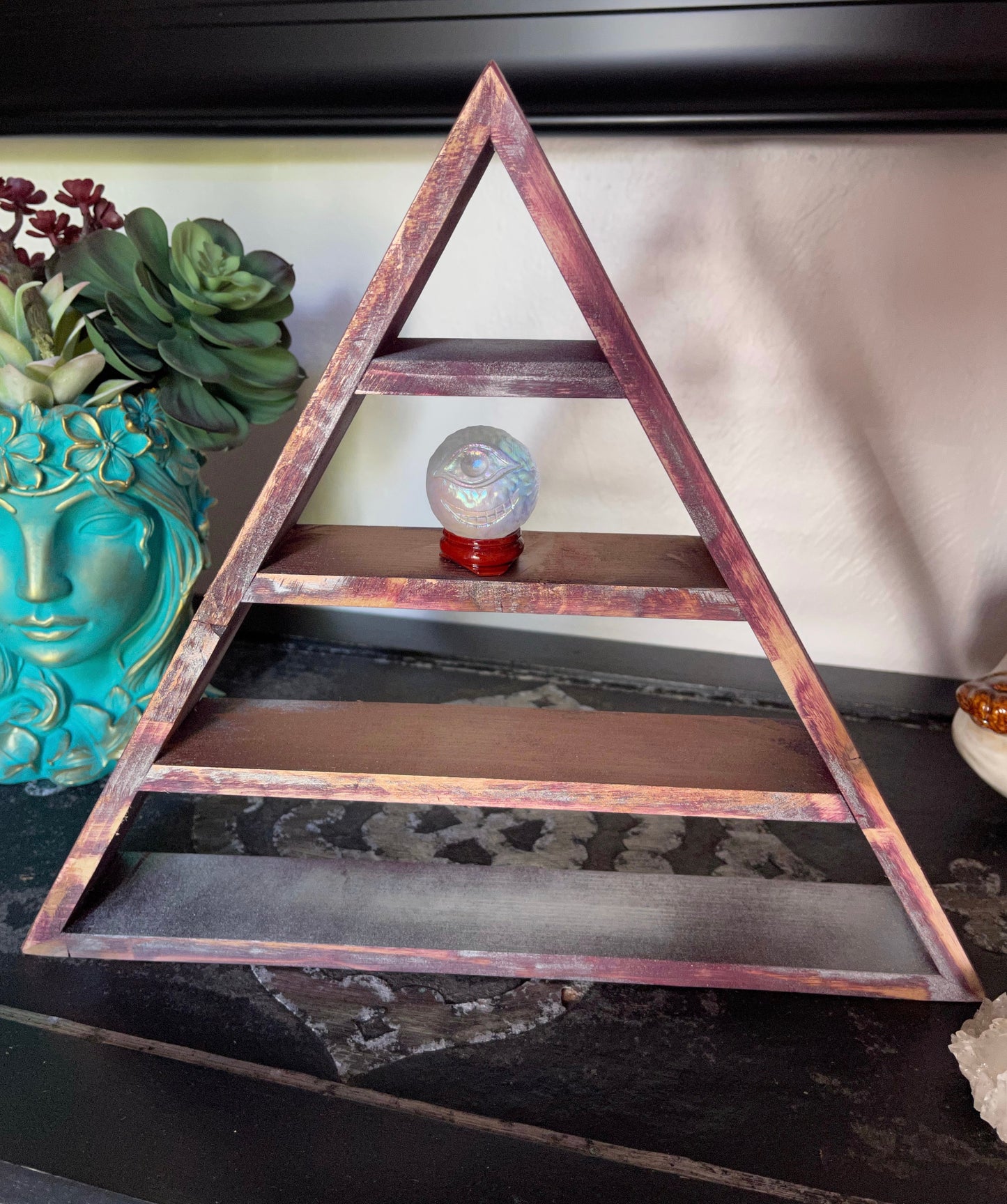 Triangle "BOHEMIAN CHAOS" Shelf, Triangle Shelf