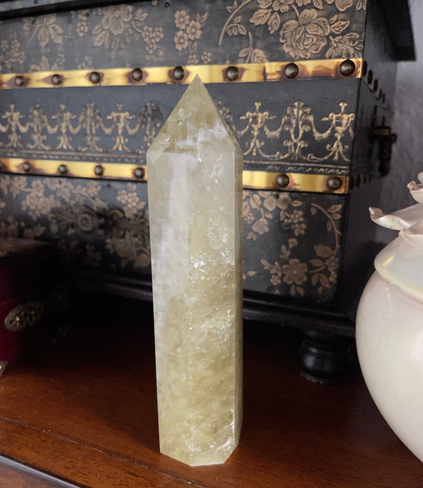 Beautiful Energy, Rainbow Citrine Tower, Crystal Magic