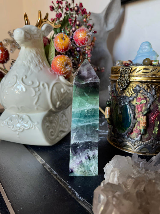 Rainbow Fluorite Tower, High Quality, Crystal Magic
