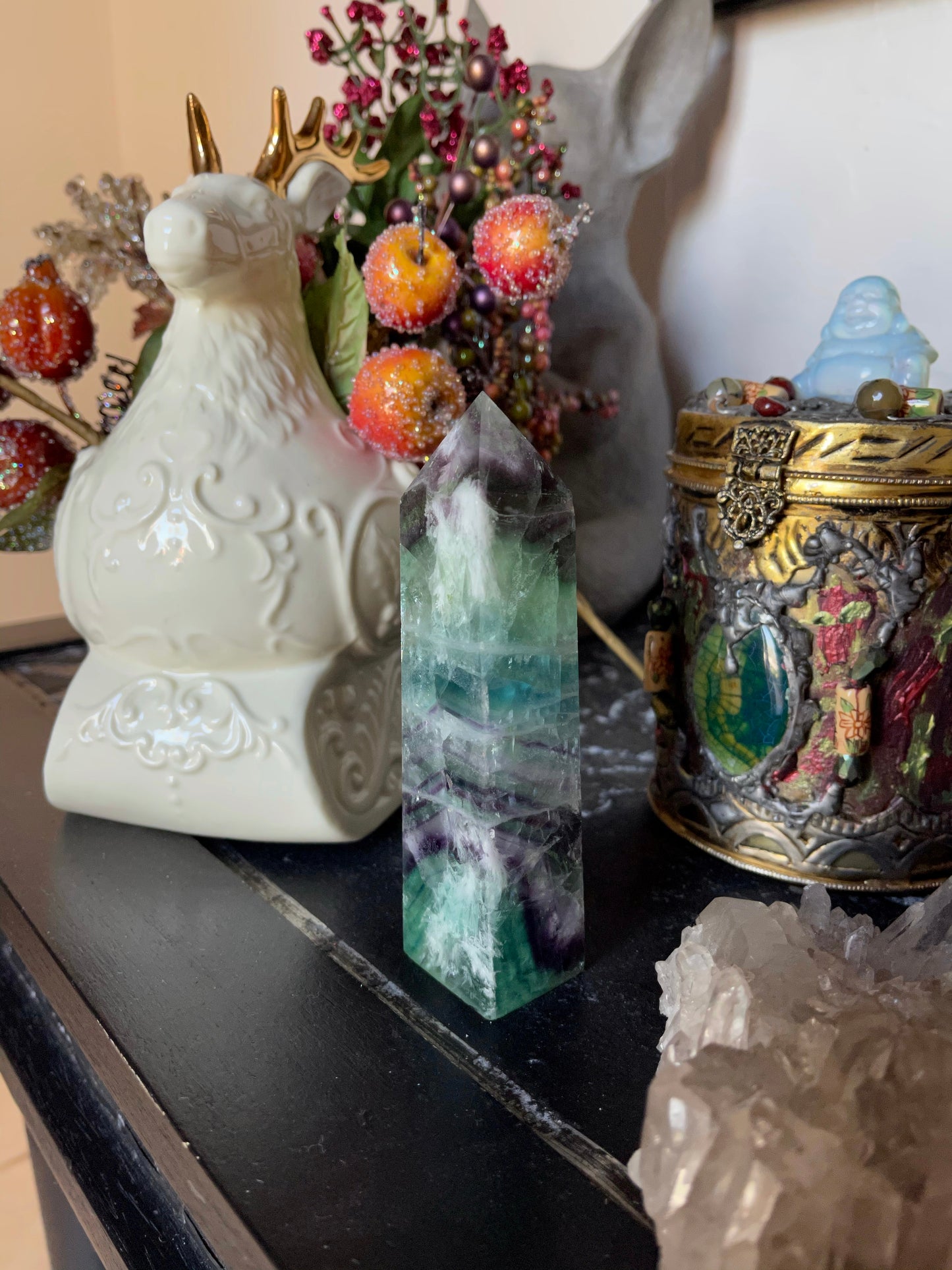 Rainbow Fluorite Tower, High Quality, Crystal Magic