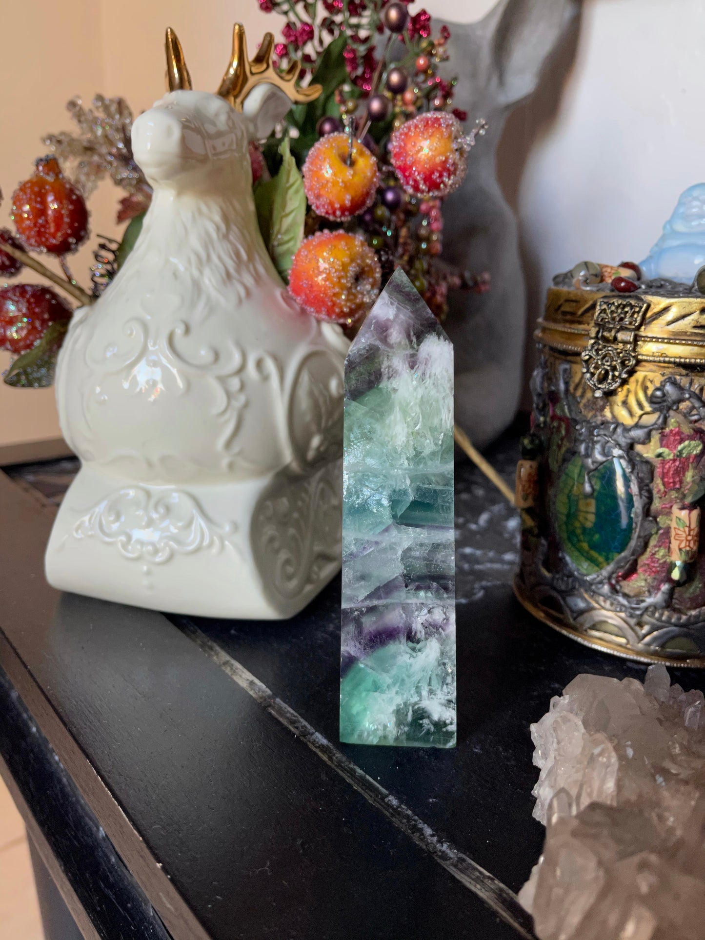 Rainbow Fluorite Tower, High Quality, Crystal Magic