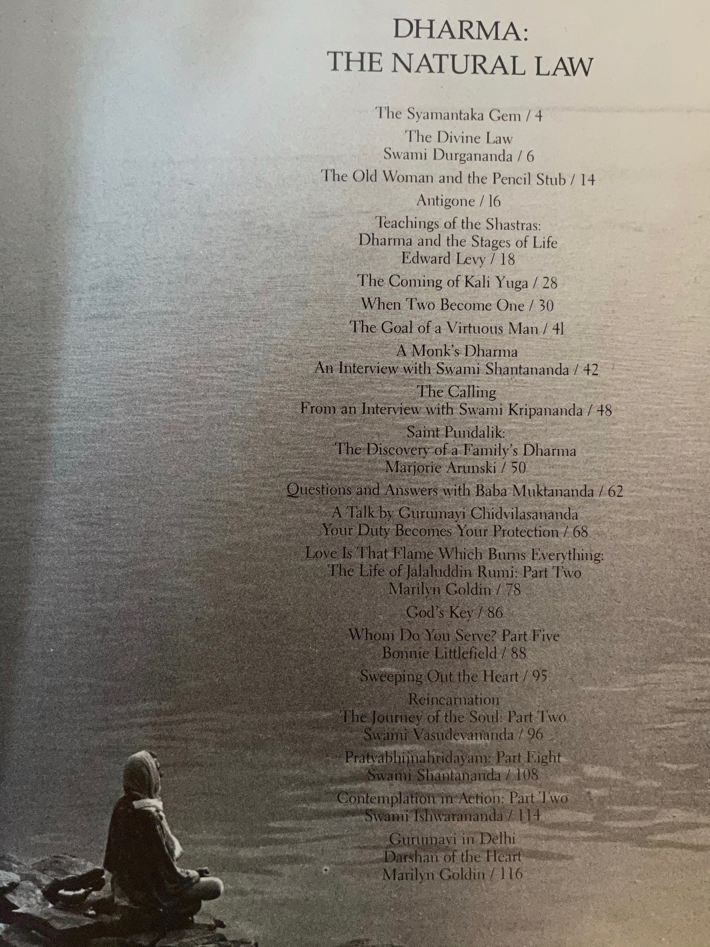 Darshan Magazine, In The Company of The Saints, Dharma The Natural Law