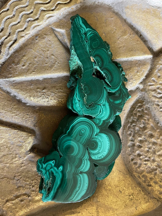 Beautiful Malachite Slice, 220g Malachite, Crystal Magic