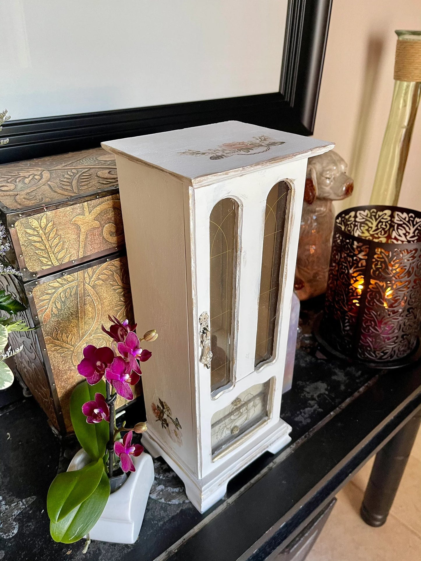 Lovecycled Vintage Tall Jewelry Cabinet